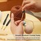 Black Gold Crochet Hooks Needles for Arthritic Hands, 2.0-6.0mm Crochet Hook Set Ergonomic Soft Grips Knitting Hook for Crochet Yarn Craft, Aluminum Knitting Crochet Supplies Kit for Knitter